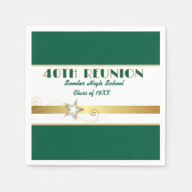Party! 40th Class Reunion custom Napkins