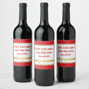 Party! 40th Class Reunion custom Wine Label