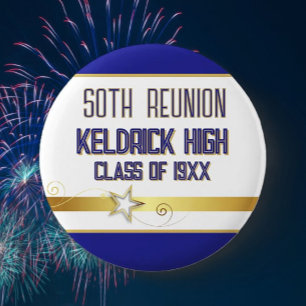 Party! 50th Class Reunion custom  Button