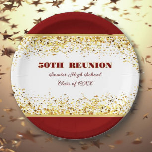 Party! 50th Class Reunion custom Paper Plates