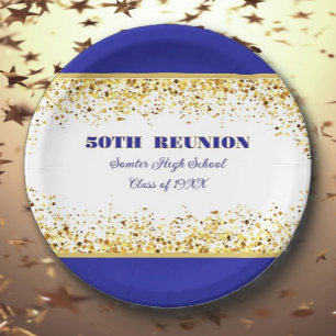 Party! 50th Class Reunion custom Paper Plates