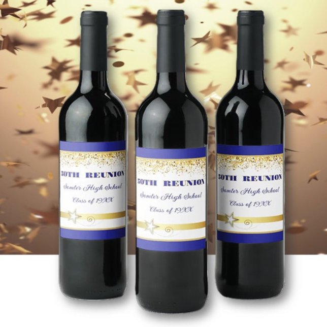 Party! 50th Class Reunion custom  Wine Label (Creator Uploaded)