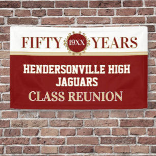 Party! 50th Reunion Celebration Banner