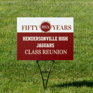 Party! 50th Reunion Celebration Yard Sign