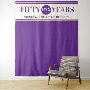 Party! 50th Reunion Photo Backdrop tapestry