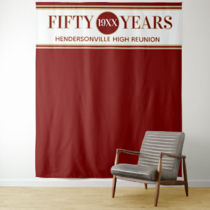 Party! 50th Reunion Photo Backdrop tapestry