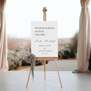 Party Accordingly Wedding Welcome Sign
