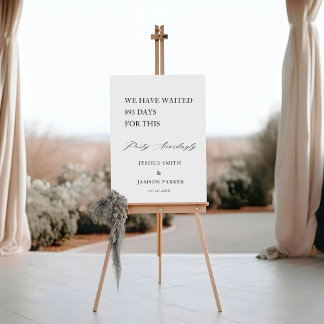 Party Accordingly Wedding Welcome Sign