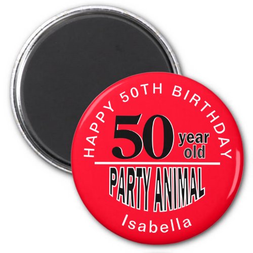 Party Animal _ 00 Birthday Magnet