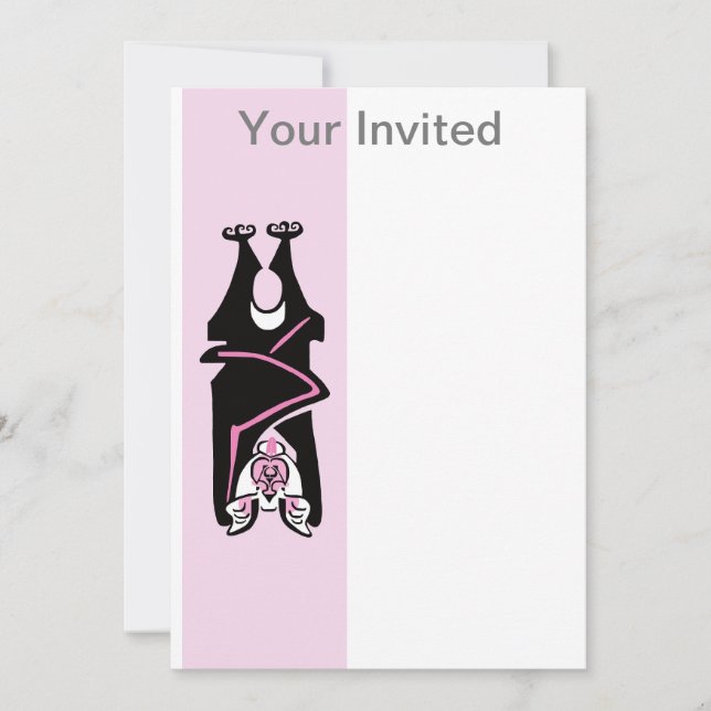 Party animal -  BAT Crazy -Halloween -Wildlife - Invitation (Front)