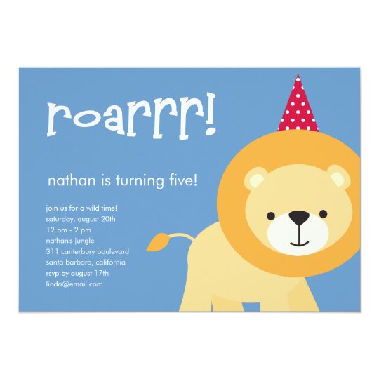 Party Animal Birthday Party Invitation