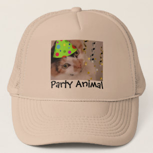 Party Animal/Calico Cat Trucker Hat