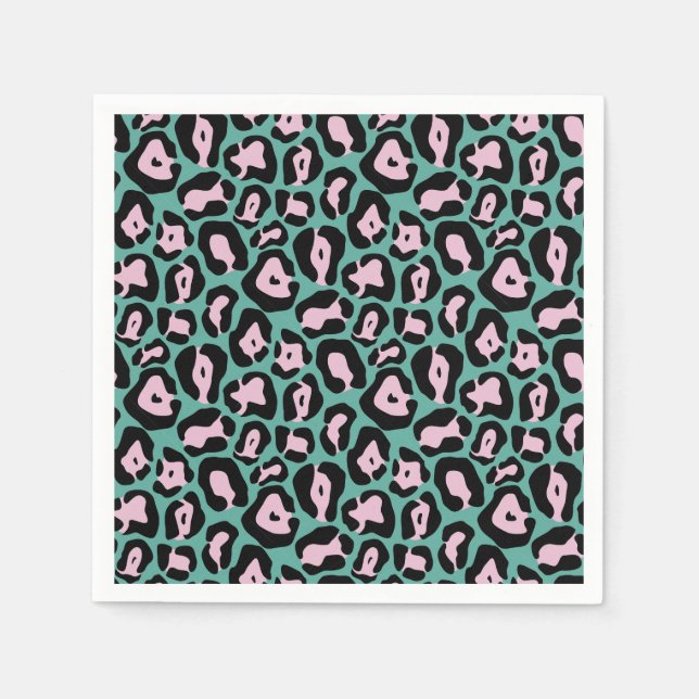 Party Animal Cheetah Print Paper Cup Napkins (Front)