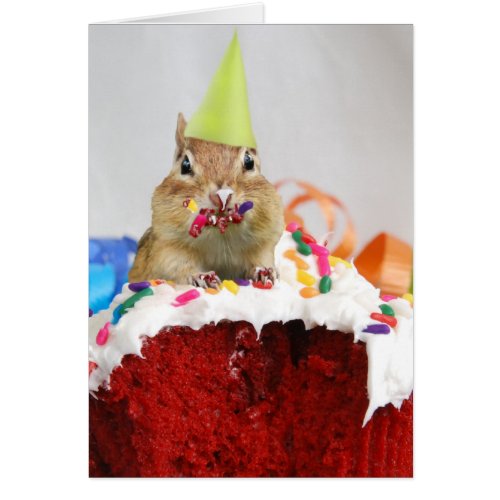 Party Animal Chipmunk Card