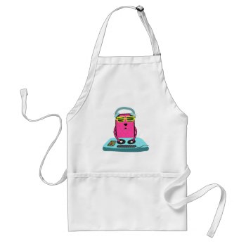 Party Animal Cool Dj Dog Adult Apron by Crosier at Zazzle