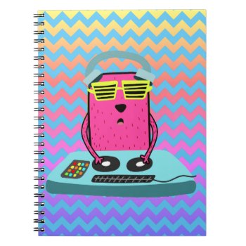 Party Animal Cool Dj Dog Notebook by Crosier at Zazzle