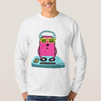Party Animal Cool Dj Dog T-shirt by Crosier at Zazzle