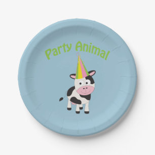 Party animal! Cow Paper Plates