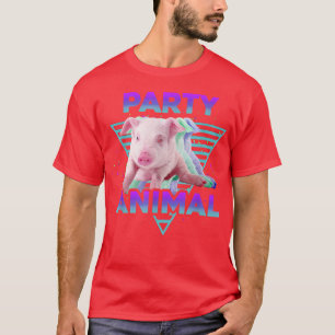 PARTY ANIMAL Funny Pig Lover Girls Boys Kids Farme T-Shirt