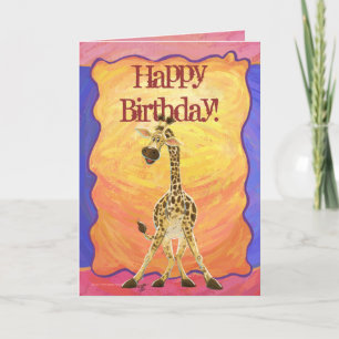 Party Animal Giraffe Card