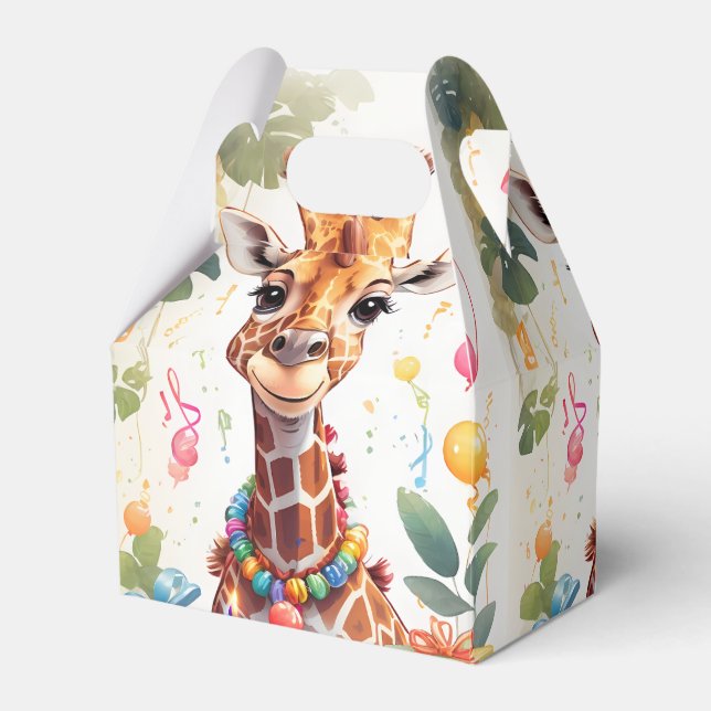 Party Animal Giraffe v1 |  Favor Boxes (Front Side)