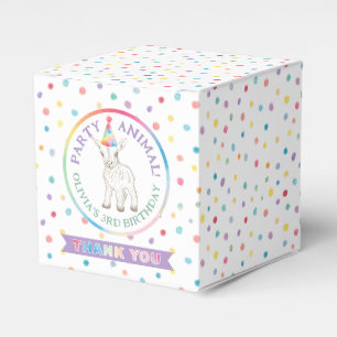 Party Animal Goat Birthday Favor Box for Kids