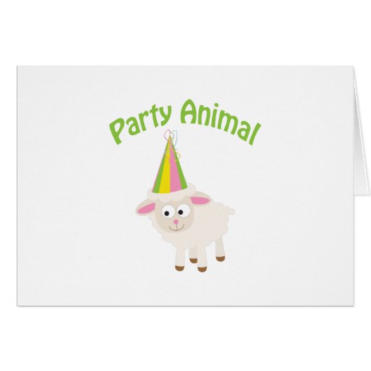 Party Animal Lamb Cards (Front Horizontal)