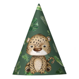 Party Animal Leopard Cheetah Wild One Jungle Boy Hat