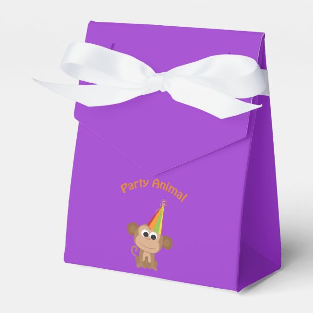 Party Animal! Monkey Favor Boxes (Front Side)