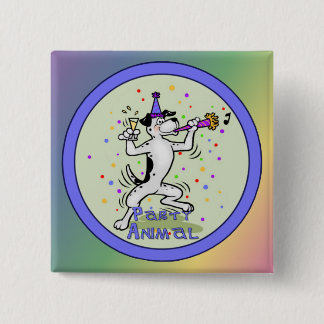 Party Animal Pinback Button
