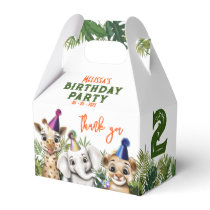 Party Animal Safari Birthday Favor Boxes