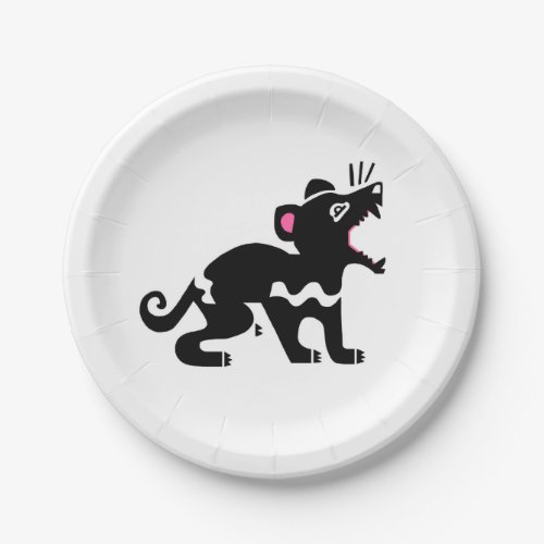 Party animal _Tasmanian DEVIl _ Endangered animal Paper Plates