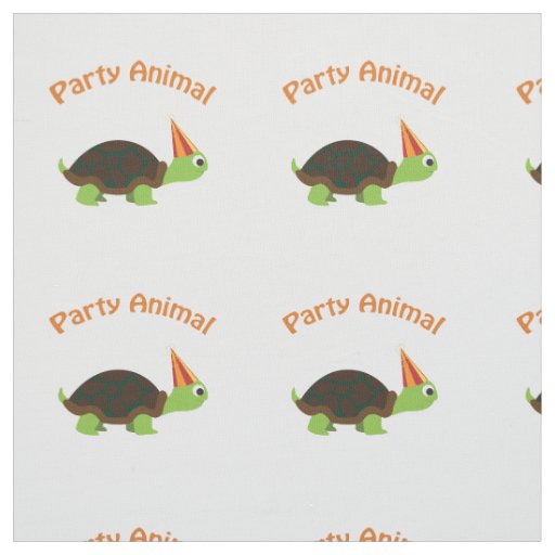 Party Animal Turtle Fabric