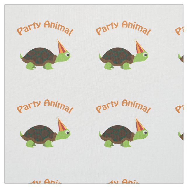 Party Animal Turtle Fabric (Swatch)