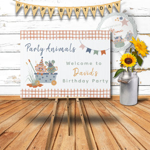 Party Animal Welcome Sign