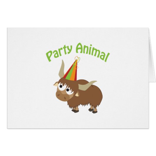 Party Animal Yak Cards (Front Horizontal)