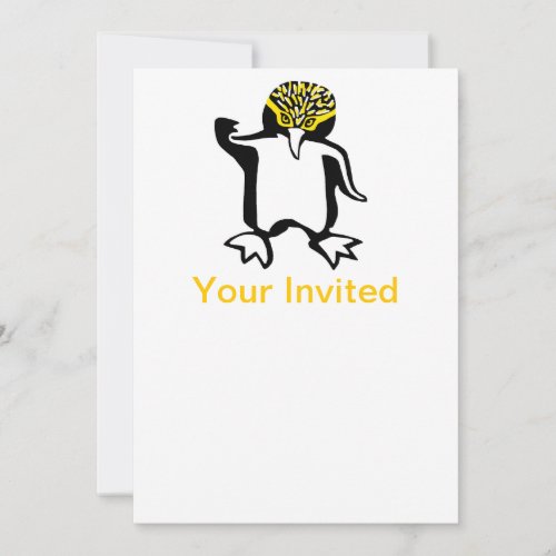 Party animal _ Yellow_eyed PENGUIN _ Conservation  Invitation