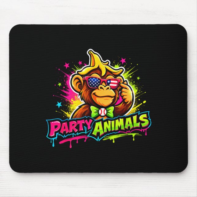 Party animals baseball jersey  mouse pad (Front)