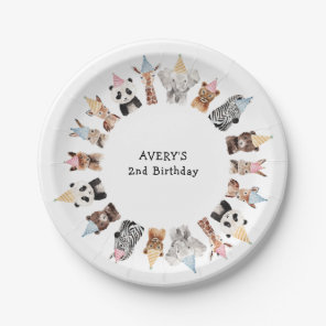 Party Animals Birthday Paper Plates
