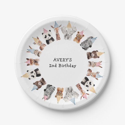 Party Animals Birthday Paper Plates