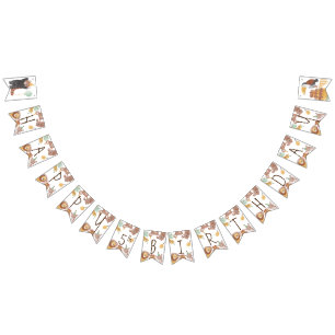 Party animals birthday party bunting flags