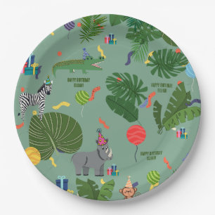 Party Animals Birthday Party, Kids, Jungle Animals Paper Plates