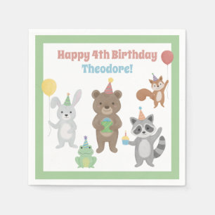 Party Animals Birthday Party Napkins