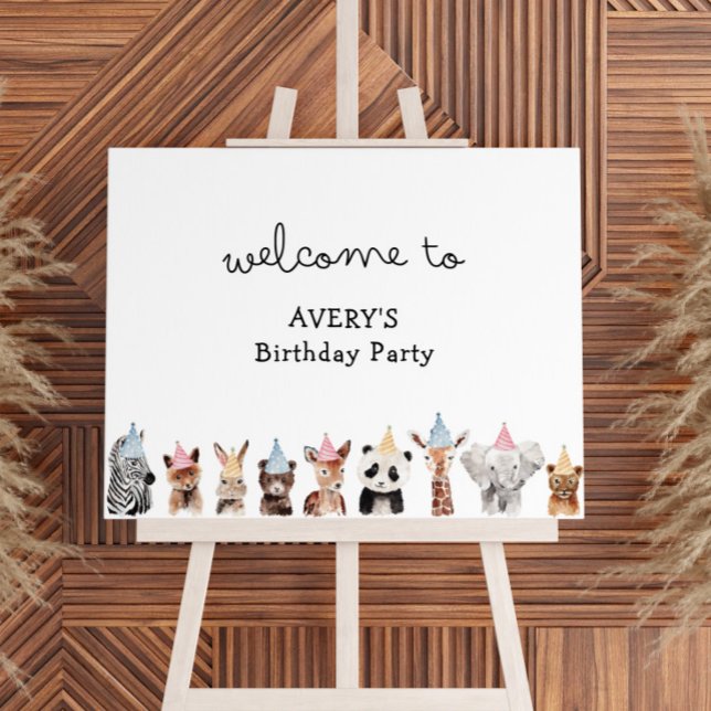 Party Animals Birthday Welcome Foam Board (Creator Uploaded)