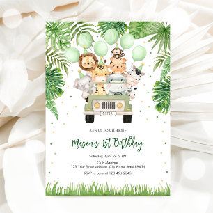 Party Animals Boy Birthday Invitation