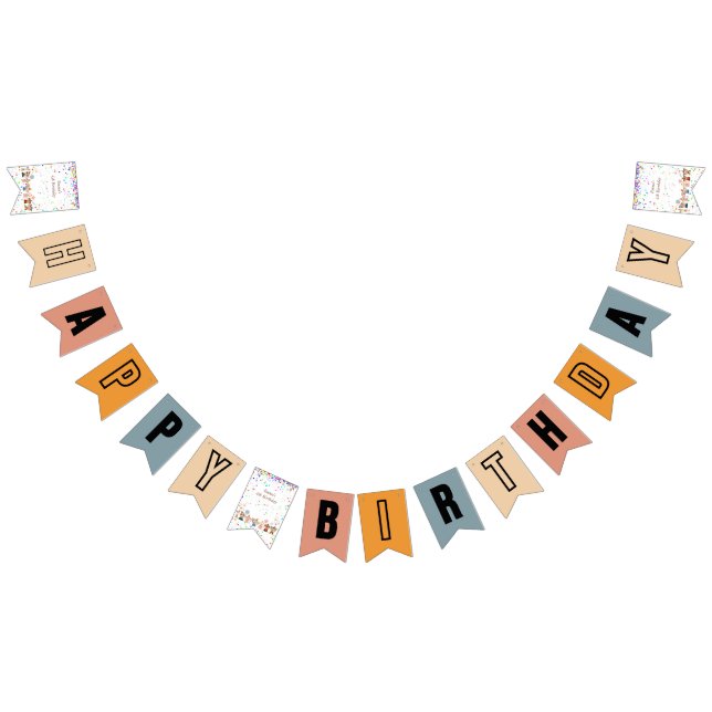 Party Animals Customizable  Bunting Flags (All)