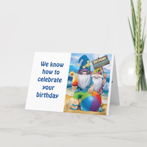 PARTY ANIMALS GNOME STYLE CARD