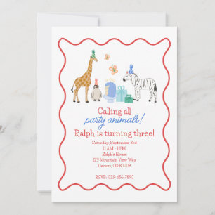 Party Animals Invitation