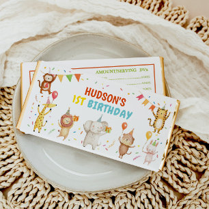 Party Animals Kids Birthday Party Hershey Bar Favors