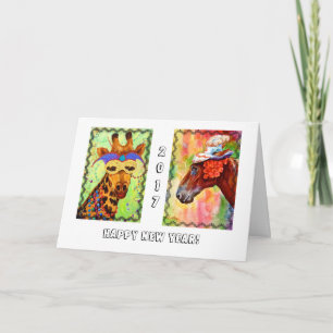 Party Animals New Year Card